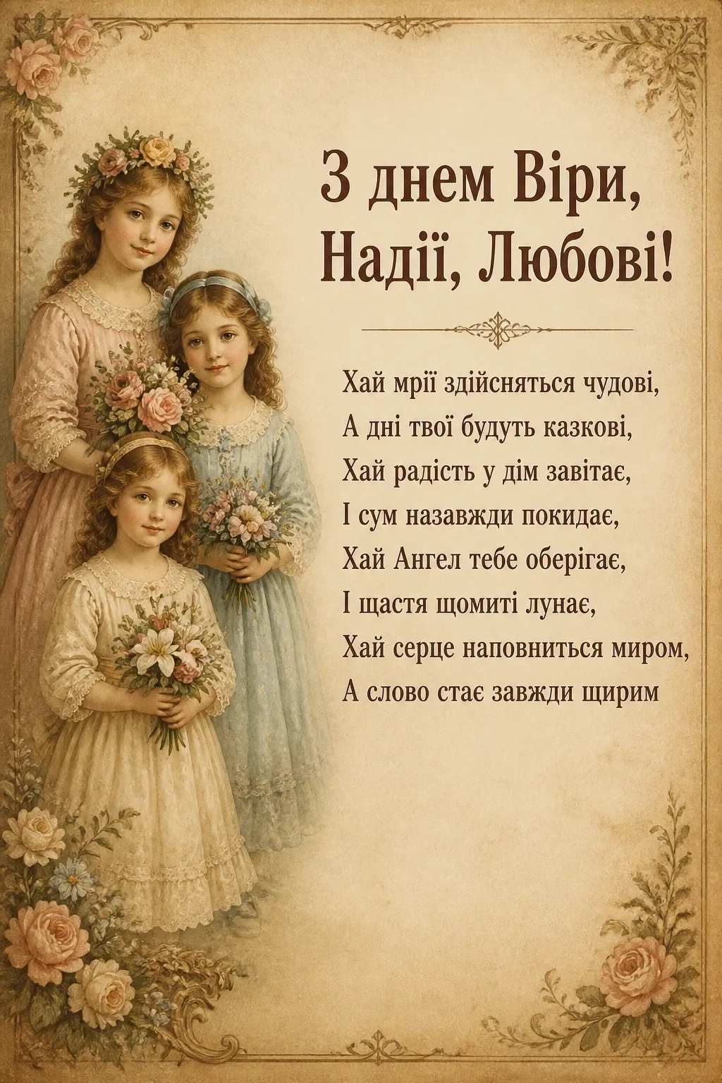 віра надія любов