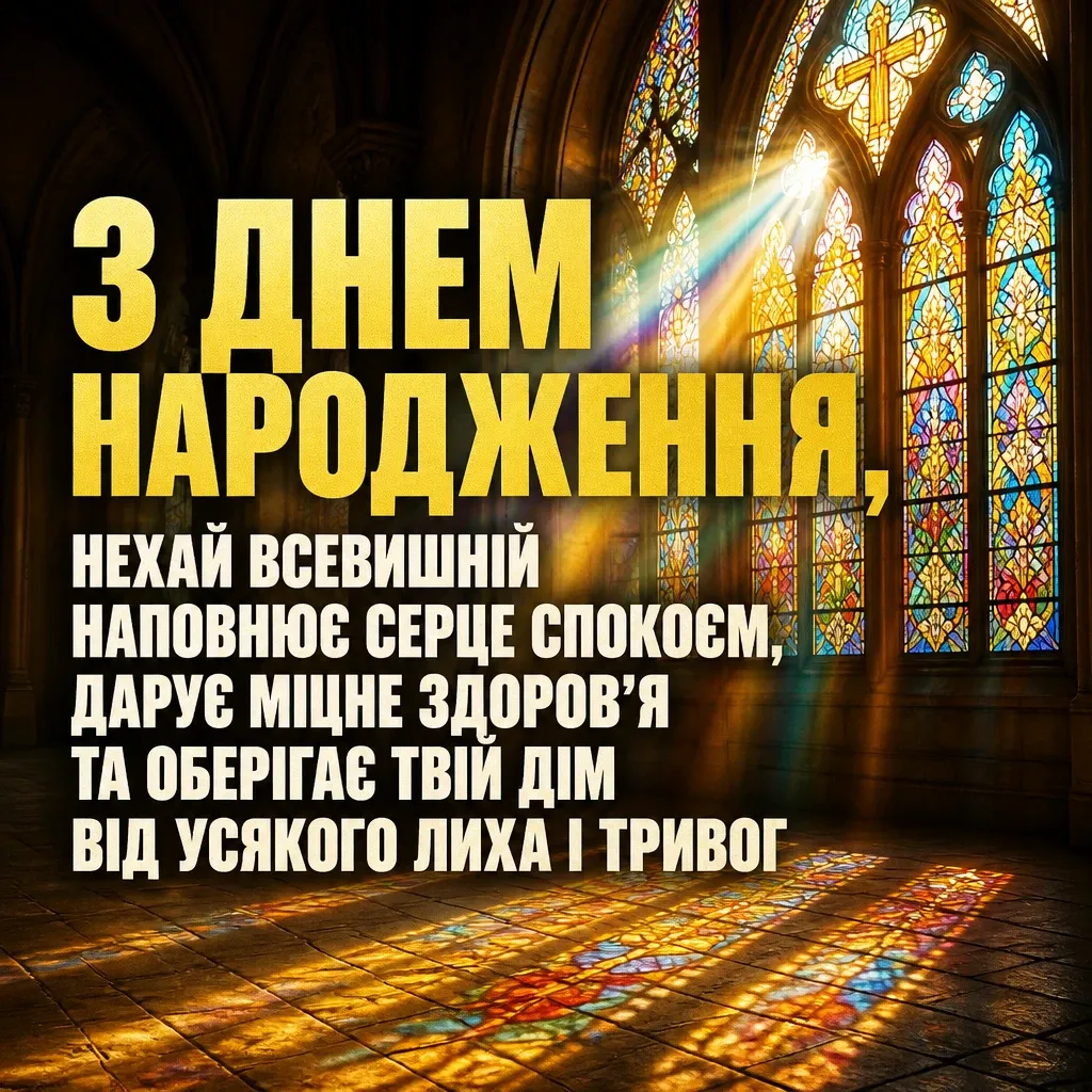 божі привітання з днем народження