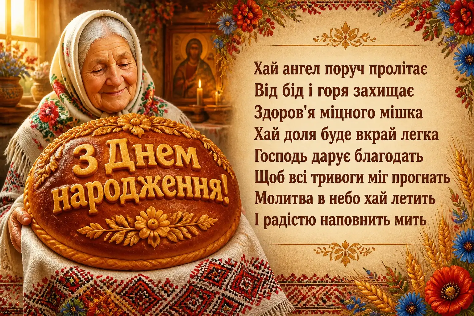 божі привітання з днем народження