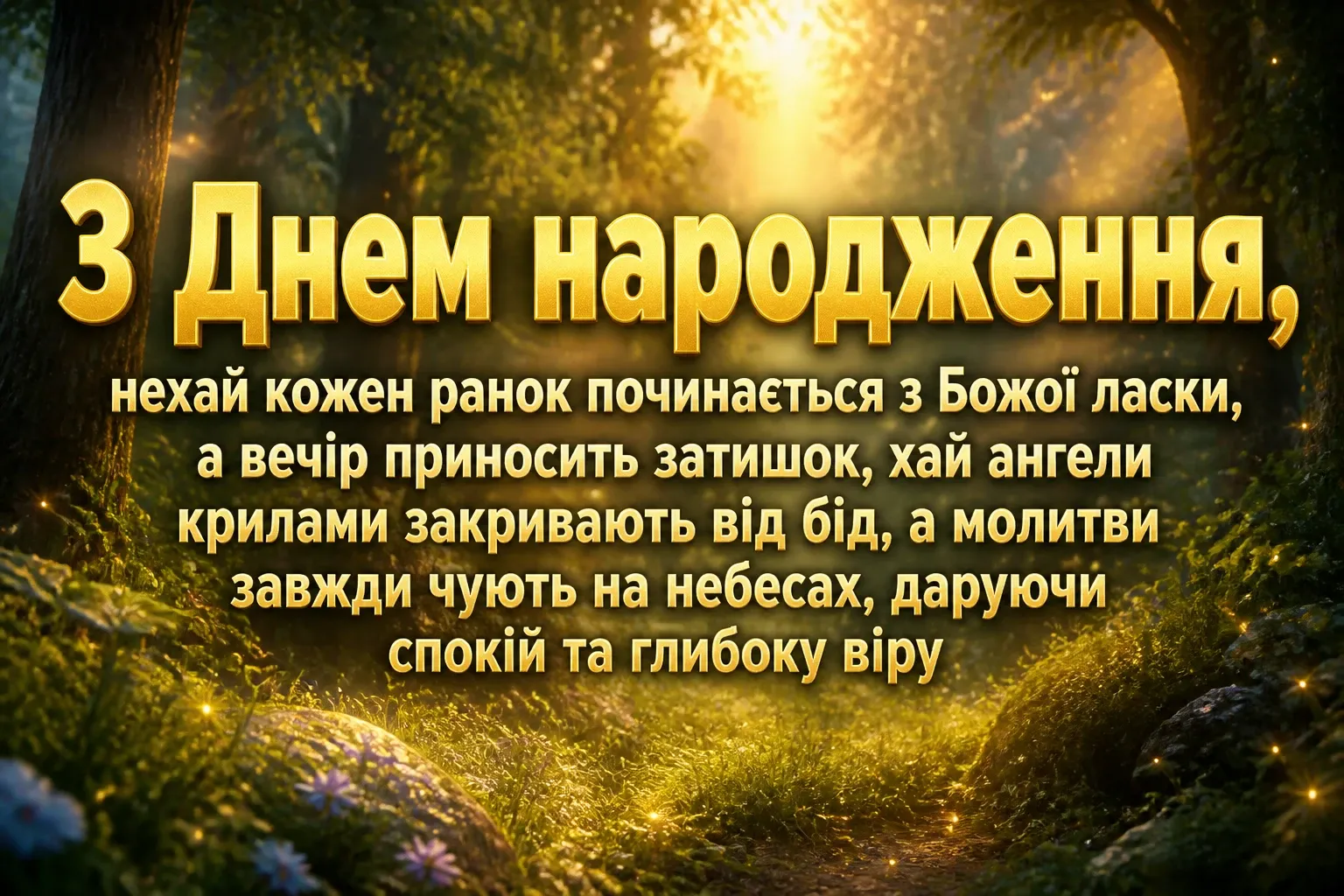 божі привітання з днем народження