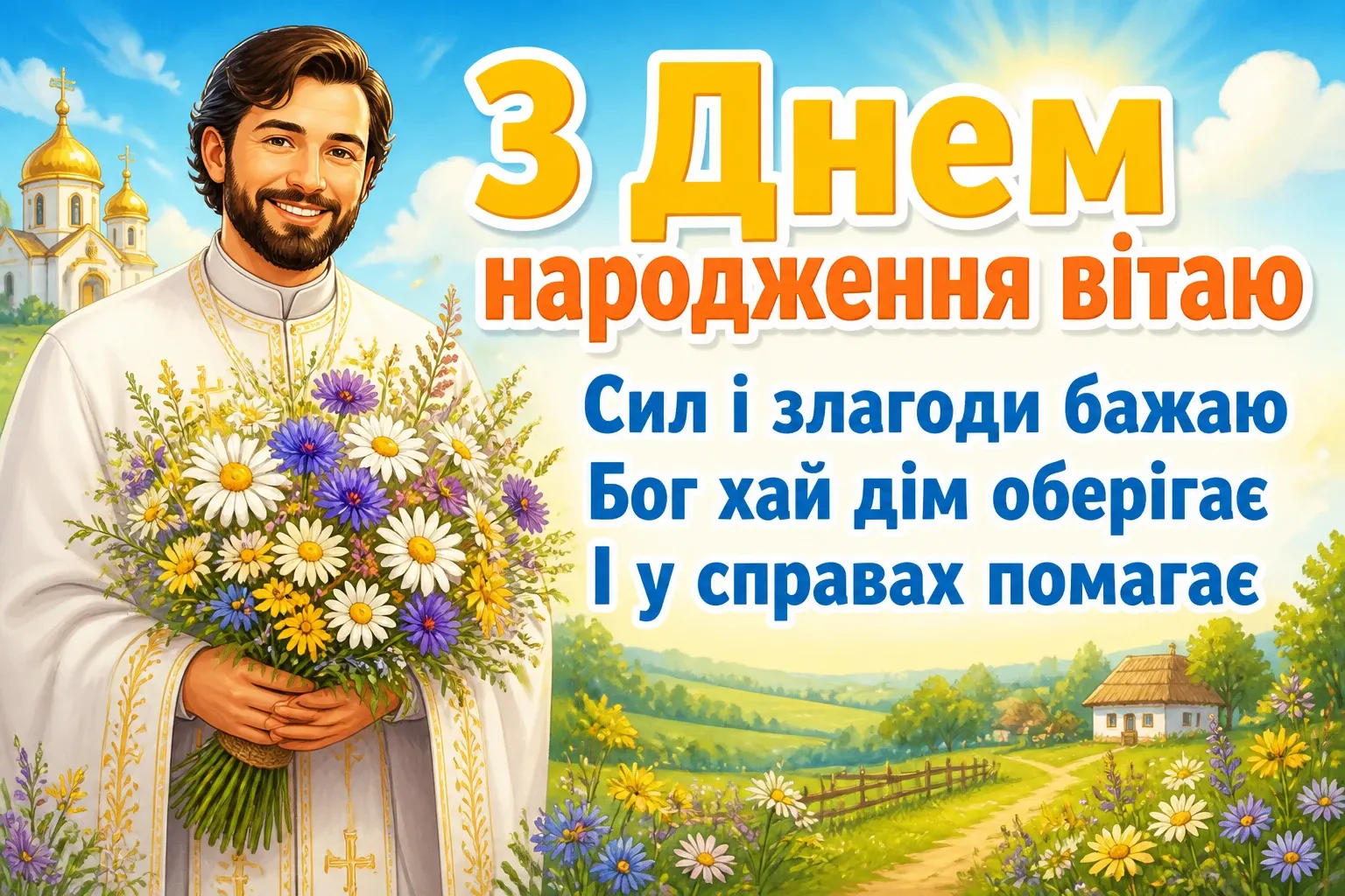 божі привітання з днем народження
