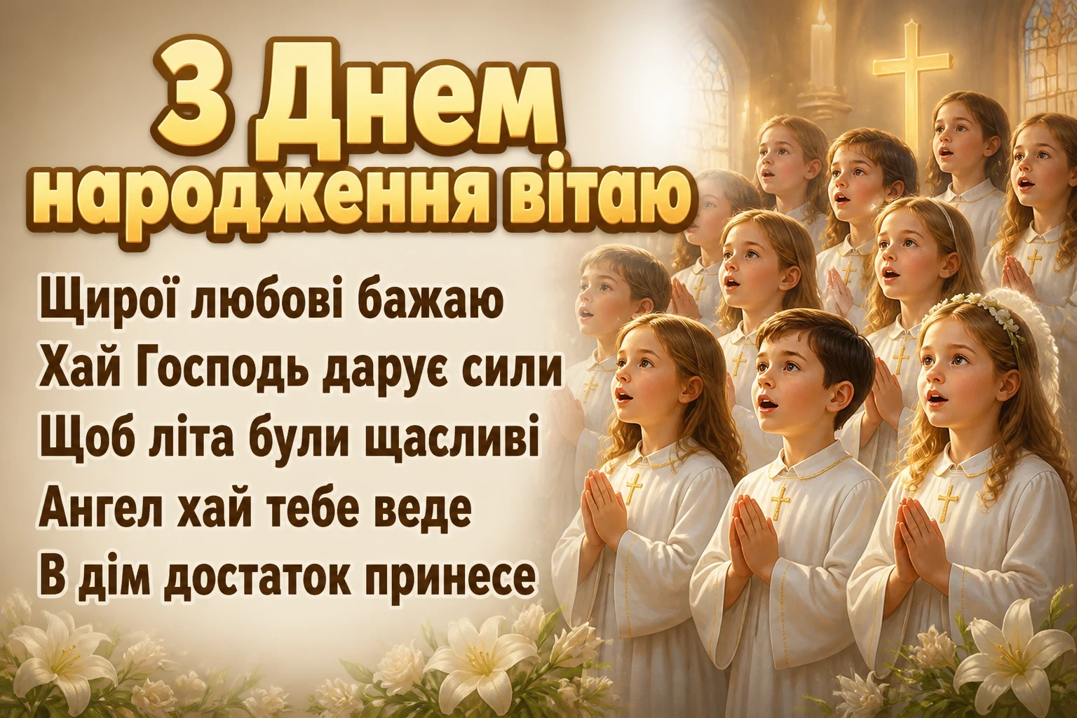 божі привітання з днем народження