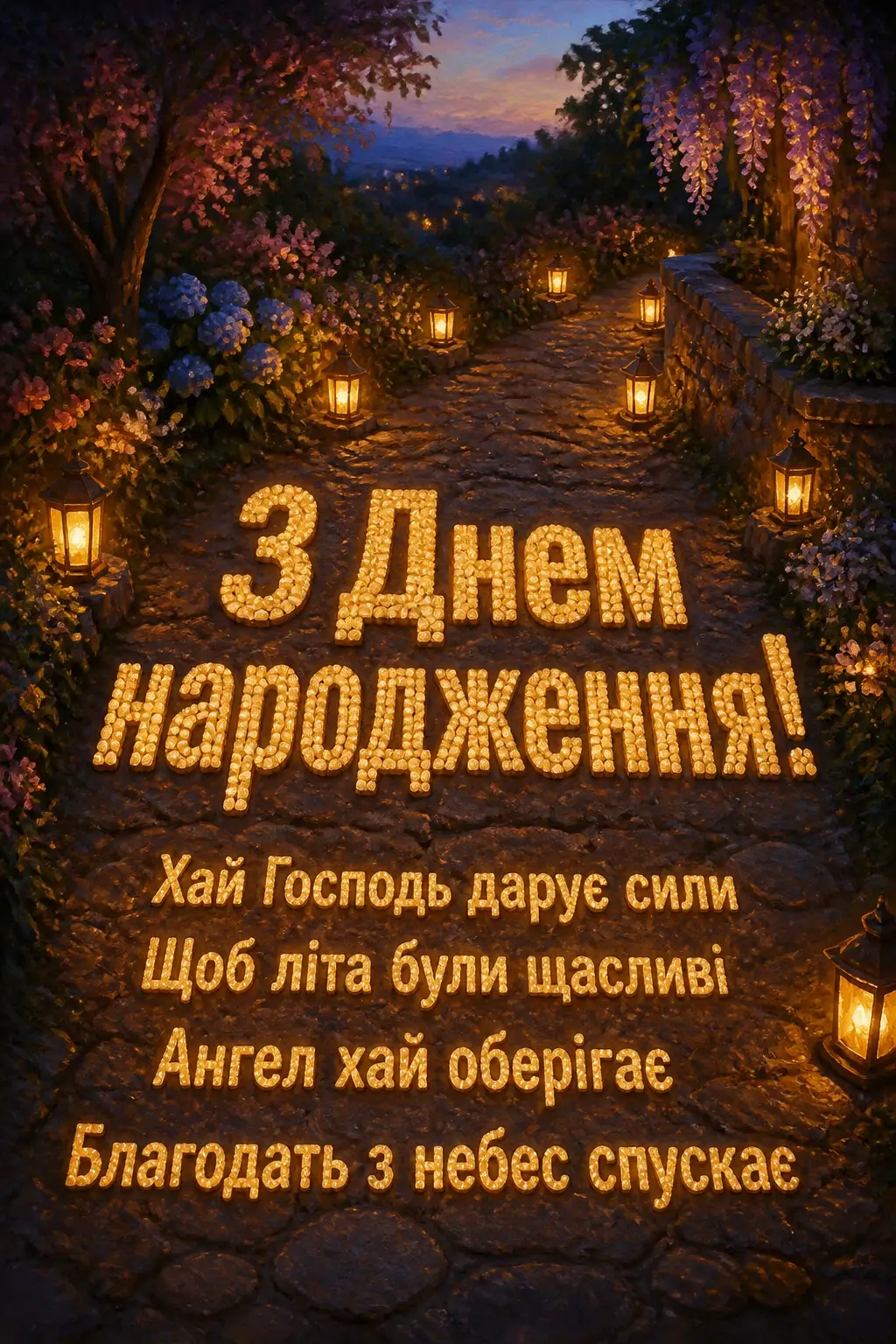 божі привітання з днем народження