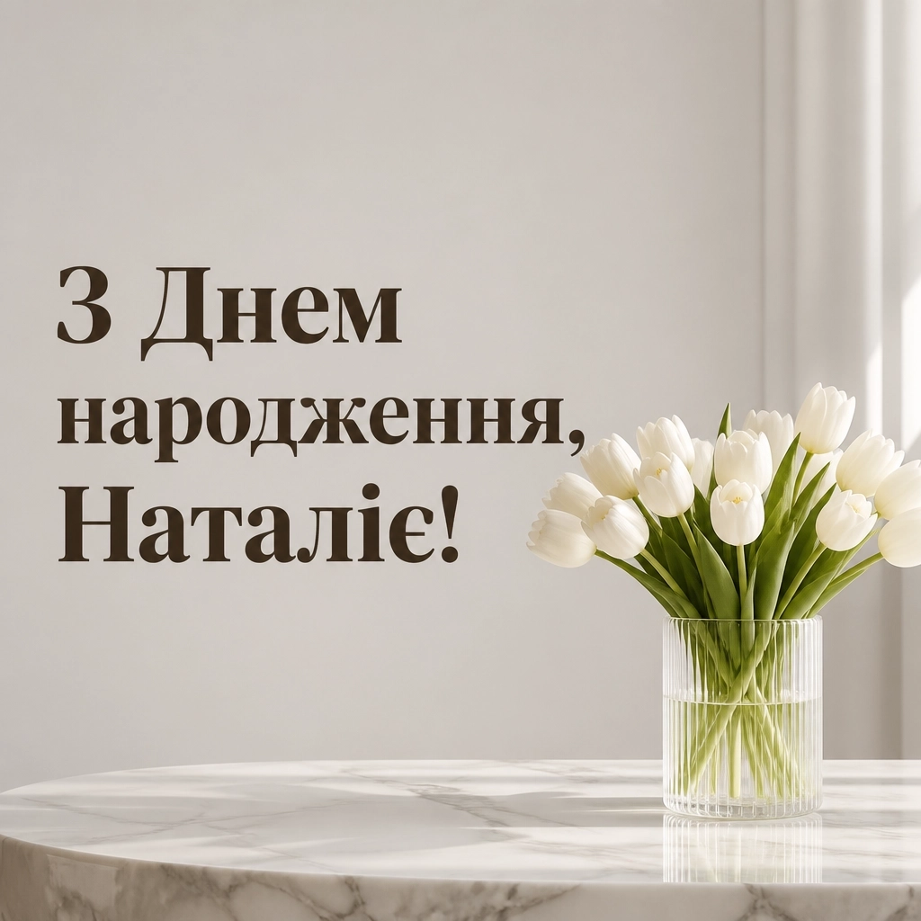 з днем народження наталія