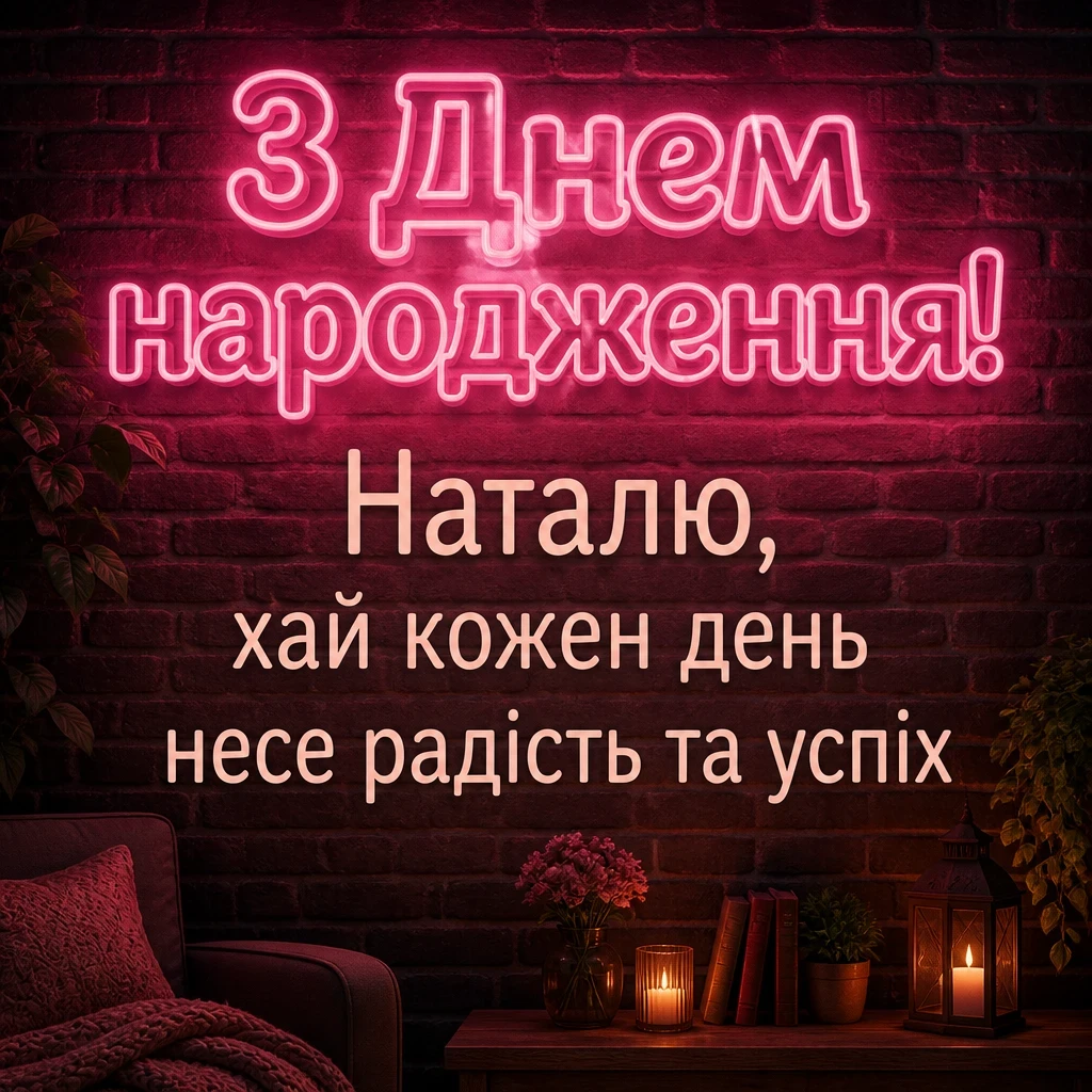 з днем народження наталія