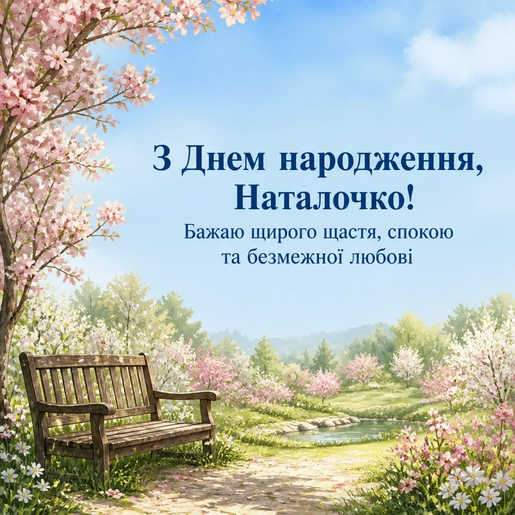 з днем народження наталія