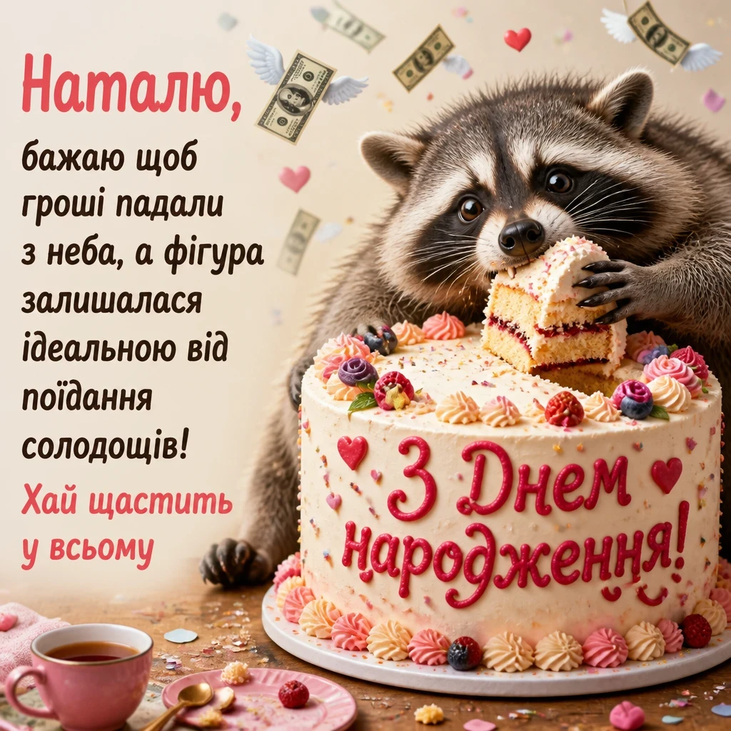 з днем народження наталія