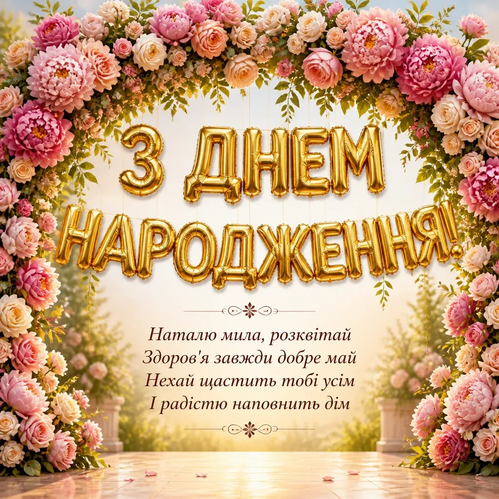 з днем народження наталія