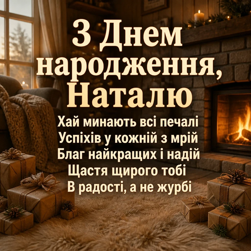 з днем народження наталія