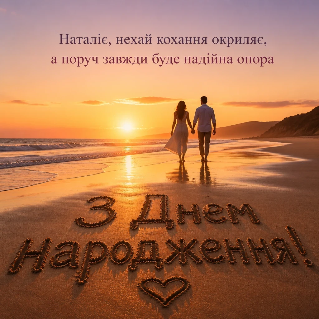 з днем народження наталія