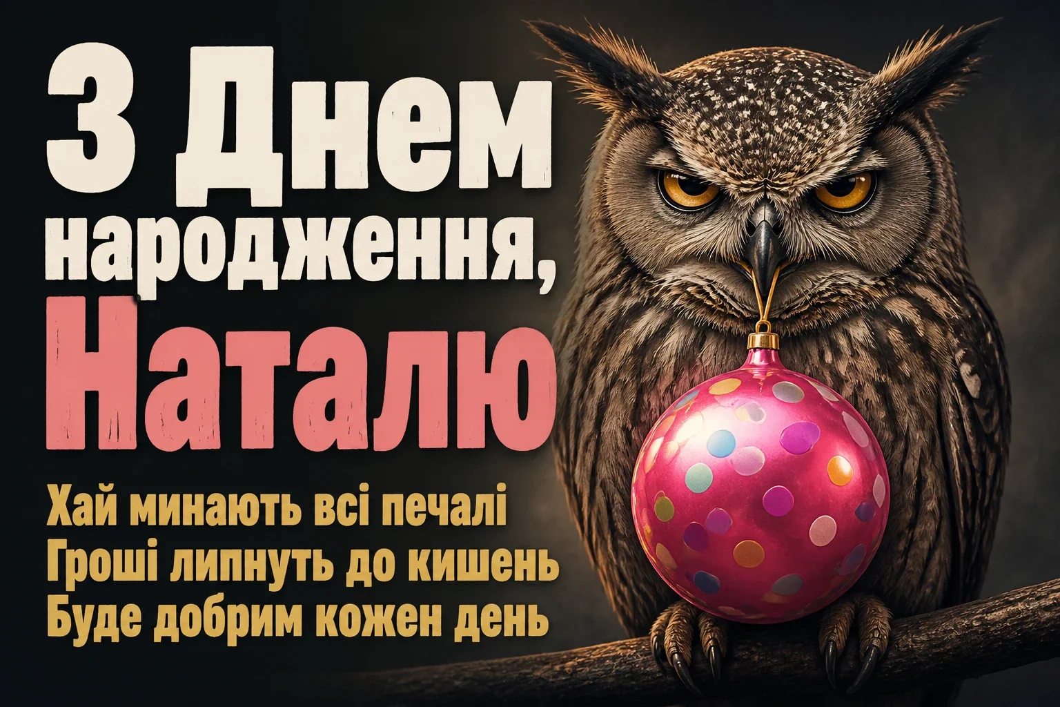 з днем народження наталія