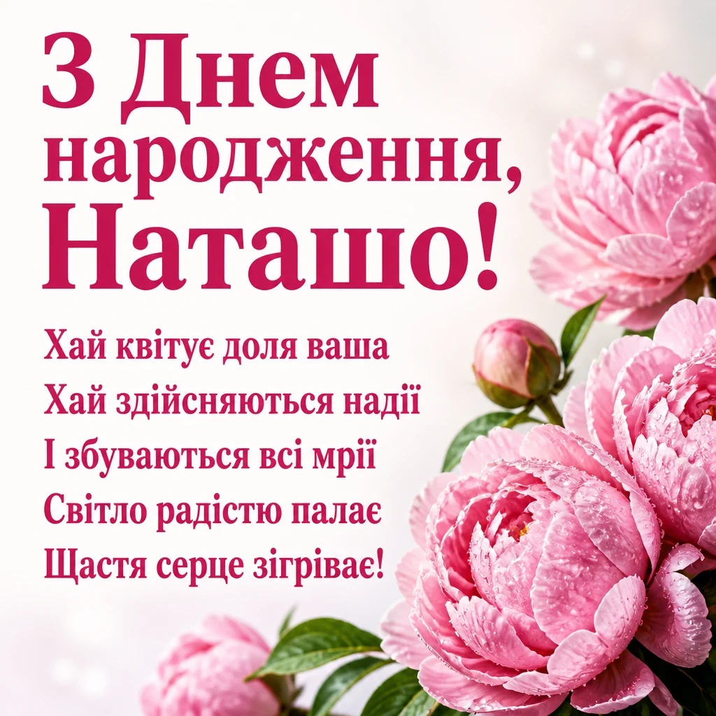 з днем народження наташа
