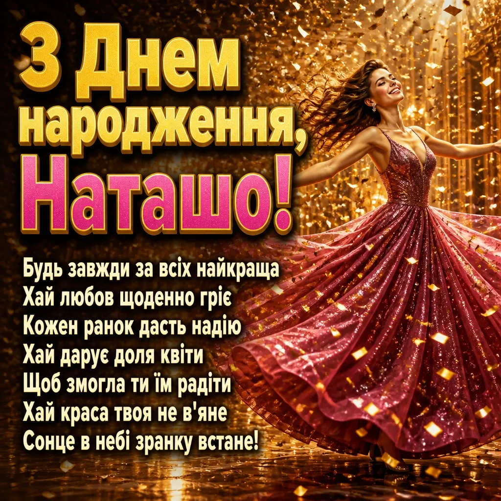 з днем народження наташа