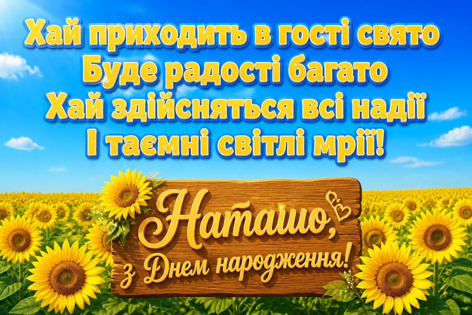 з днем народження наташа