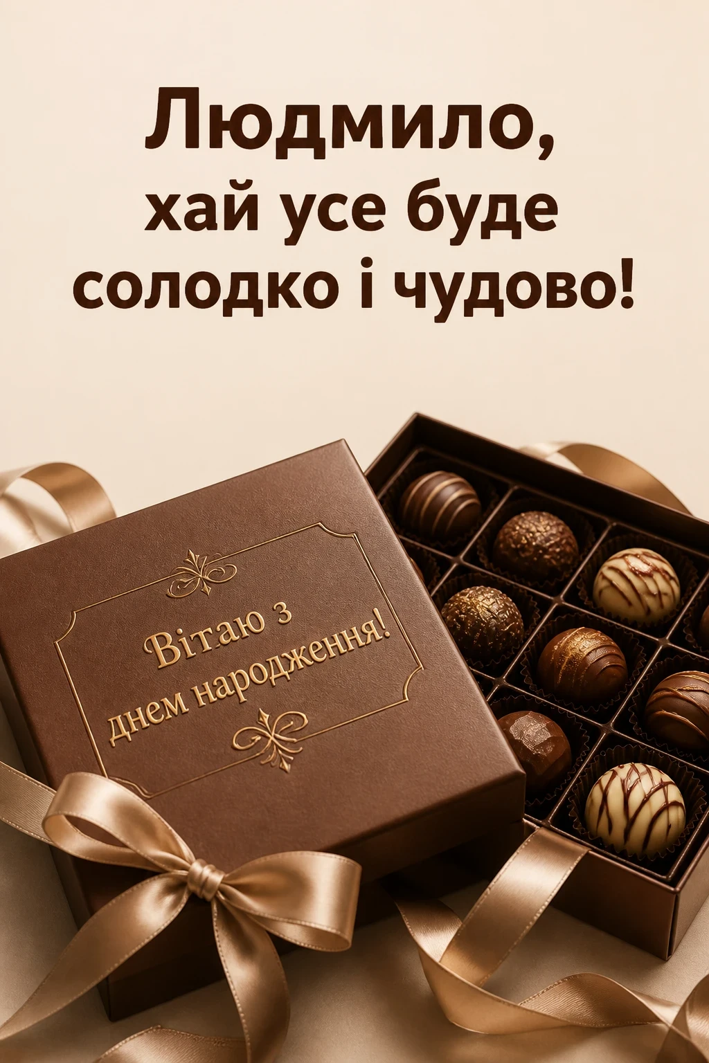 з днем народження людмила