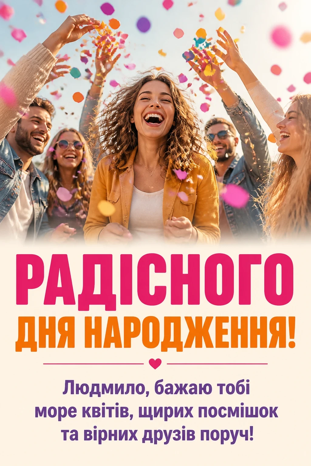 з днем народження людмила