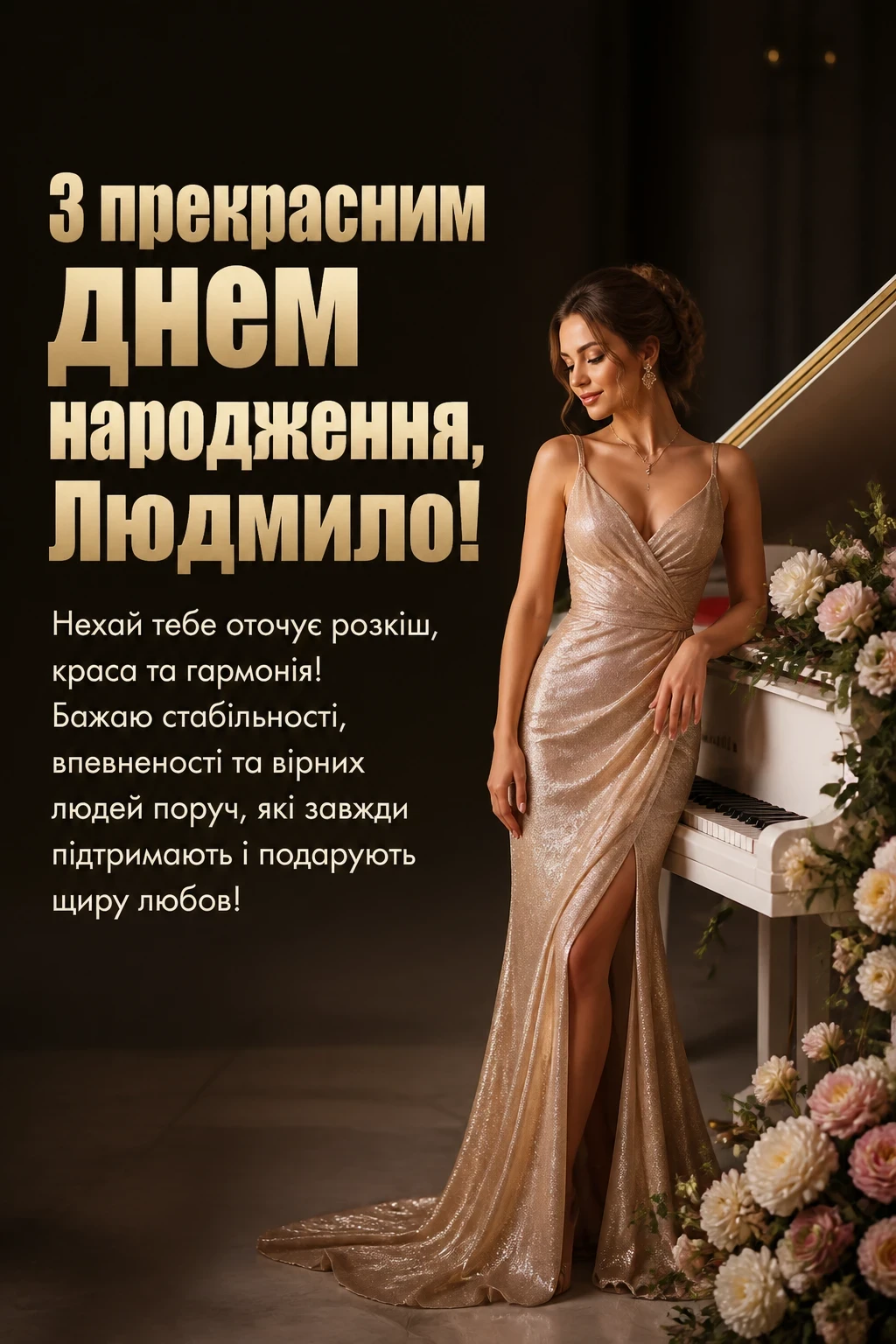 з днем народження людмила