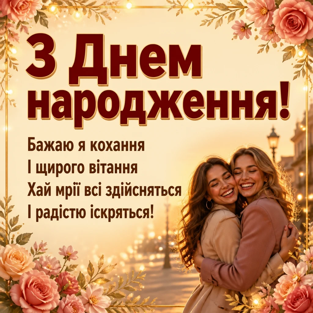 як гарно привітати подругу з днем народження