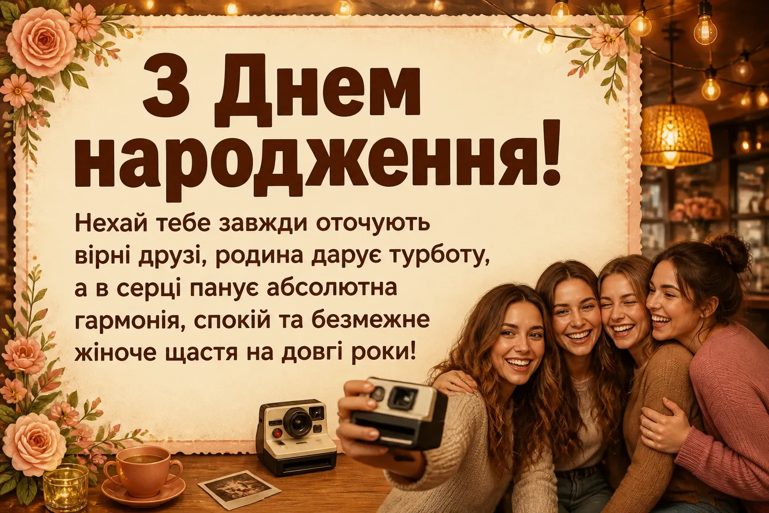 як гарно привітати подругу з днем народження