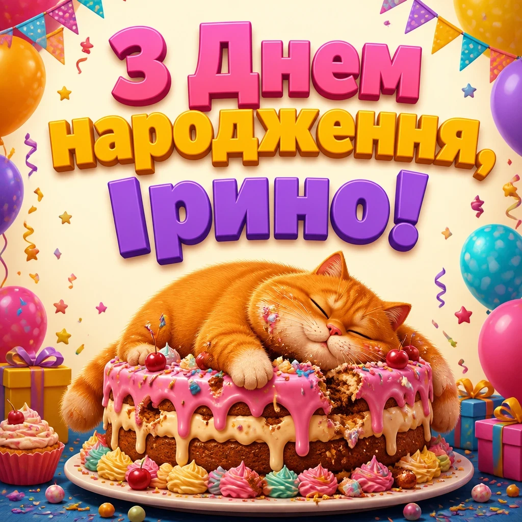 з днем народження ірина
