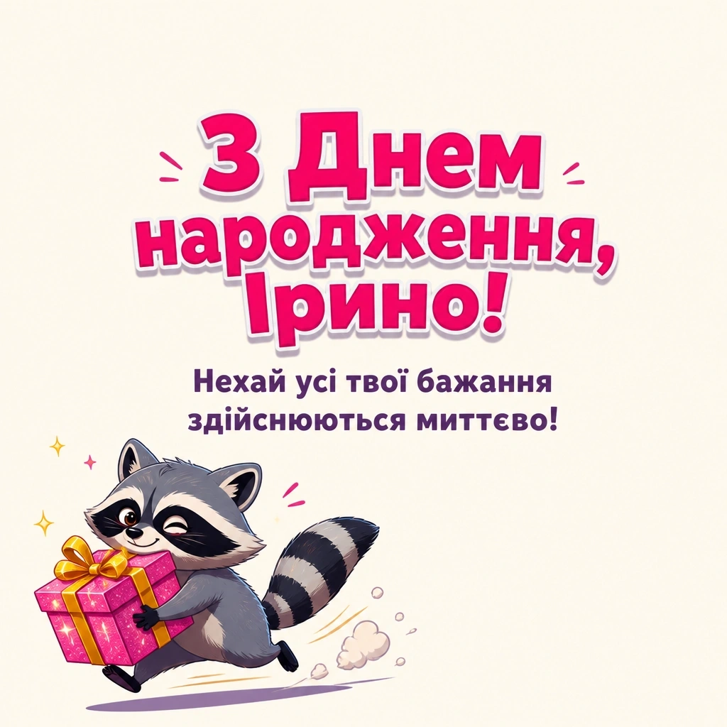 з днем народження ірина