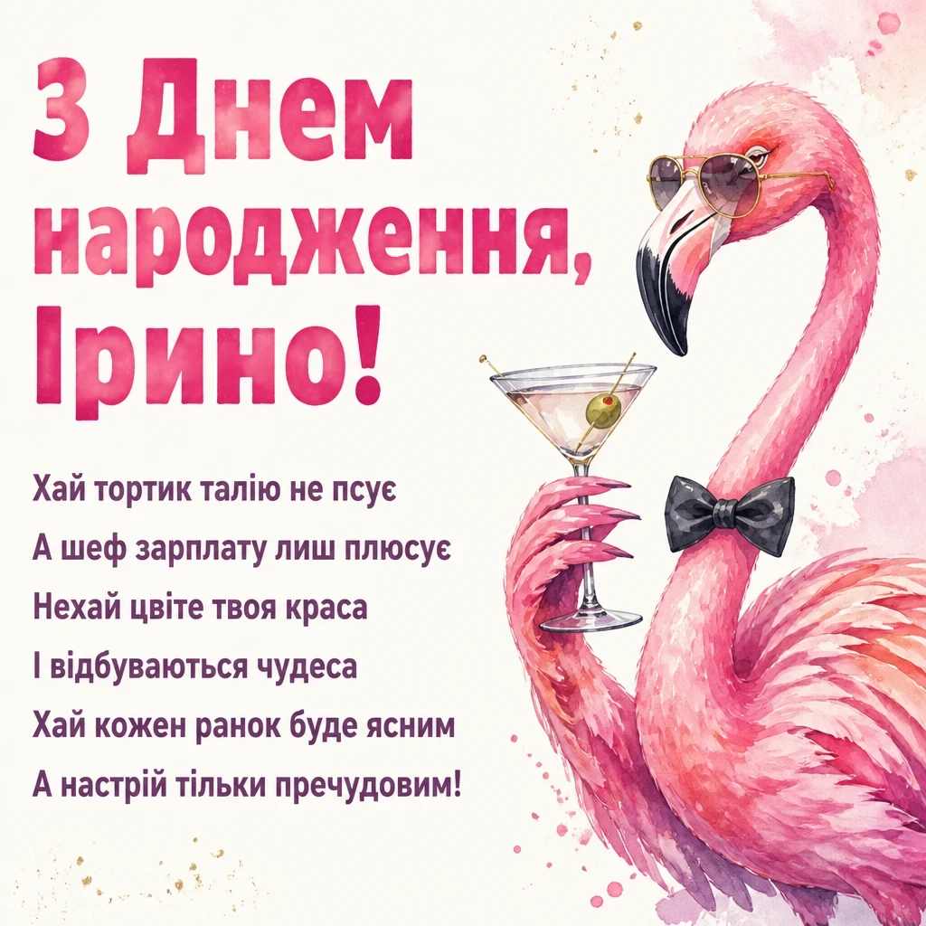 з днем народження ірина