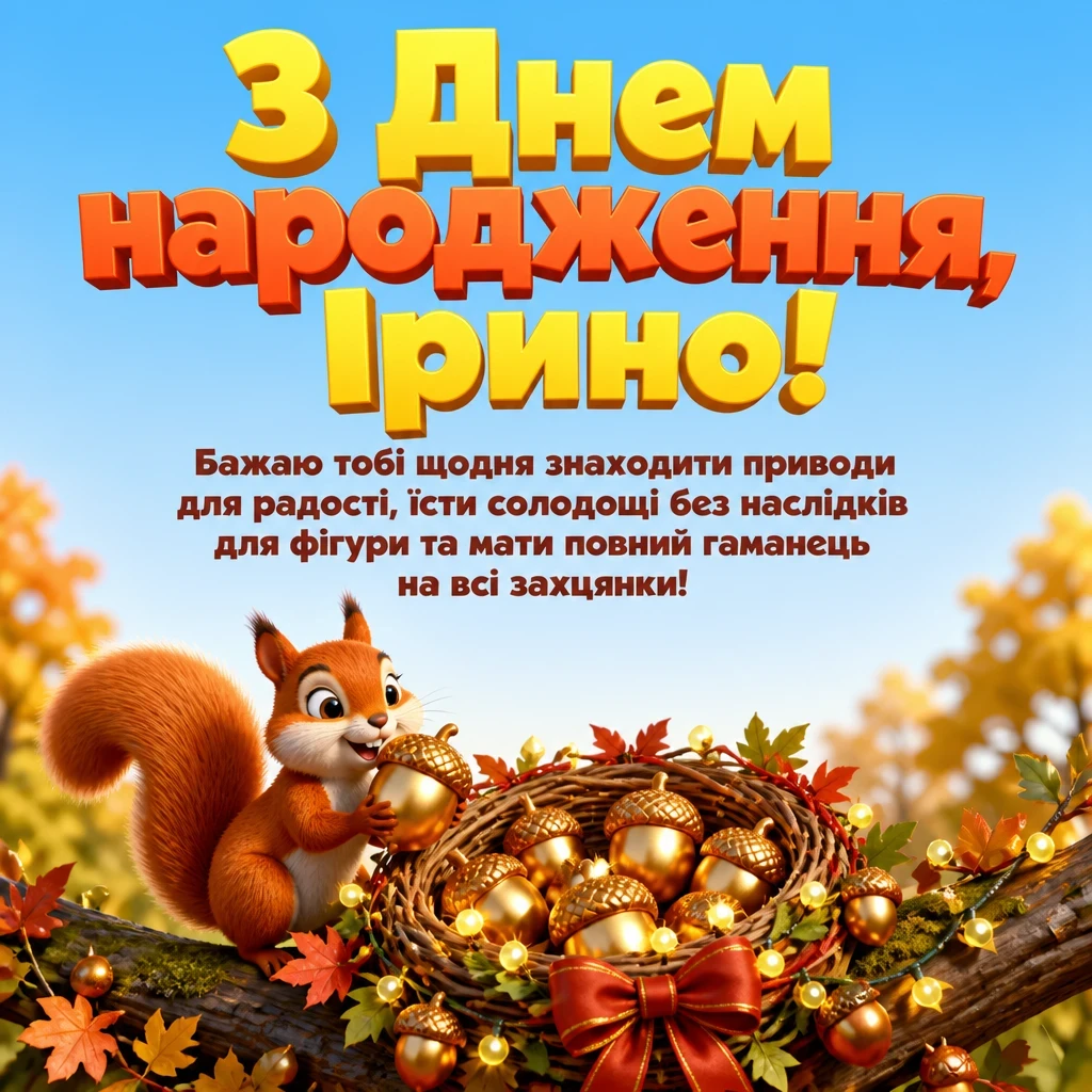 з днем народження ірина