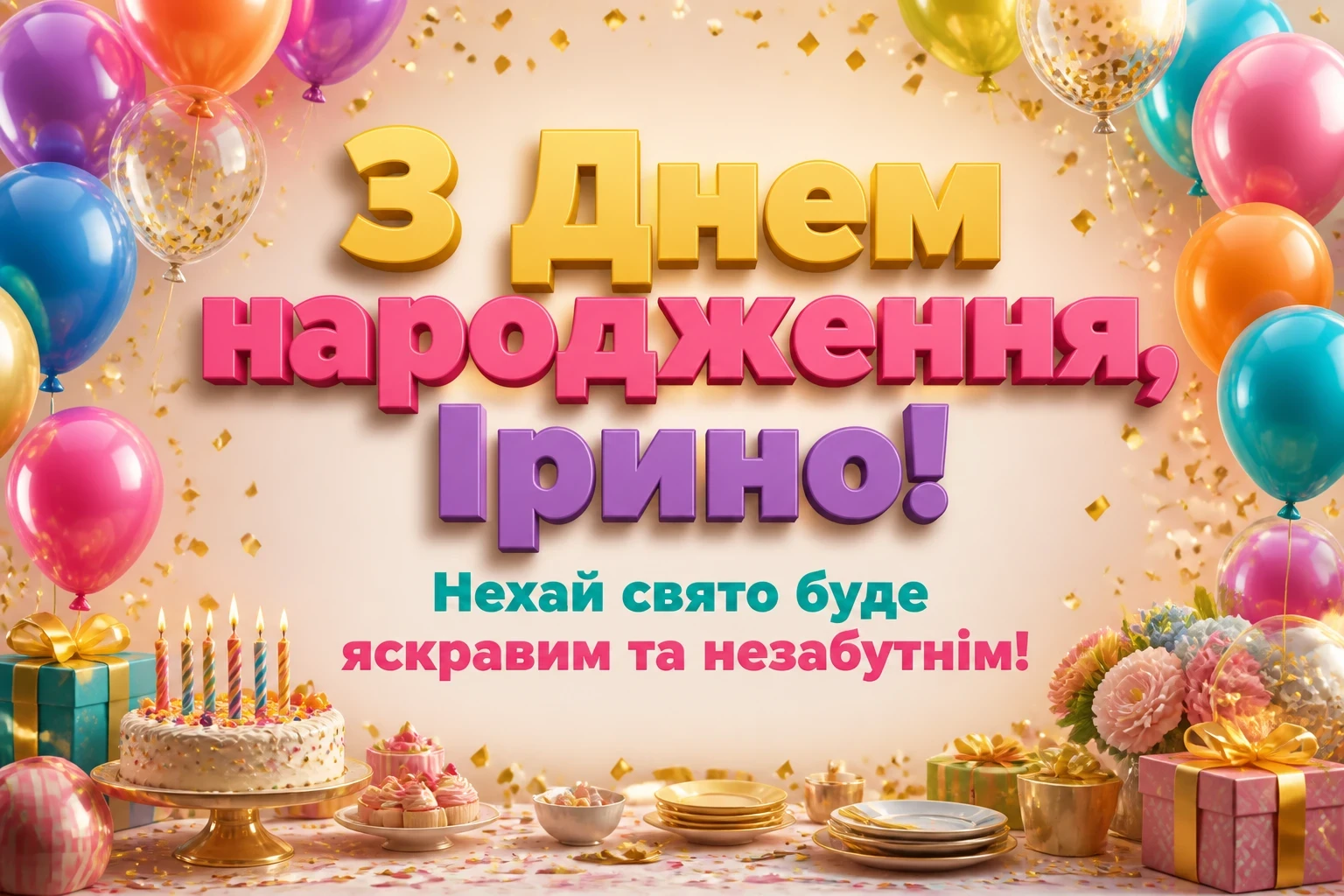 з днем народження ірина