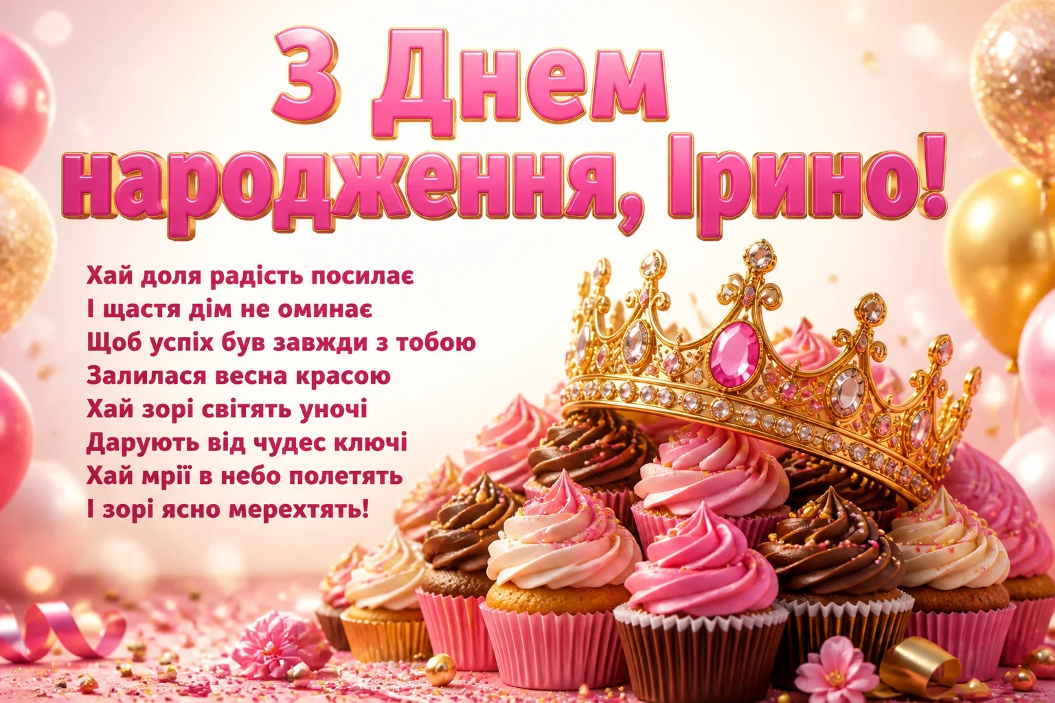 з днем народження ірина