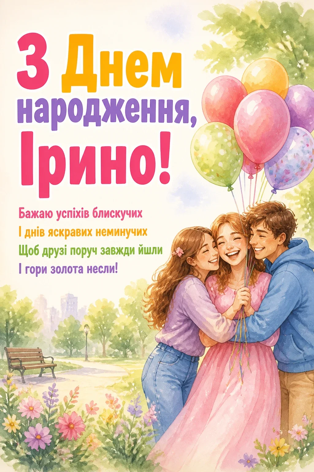 з днем народження ірина