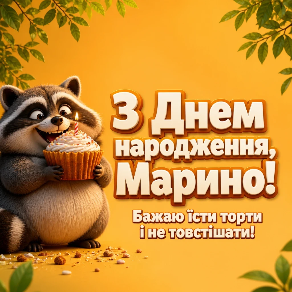 з днем народження марина