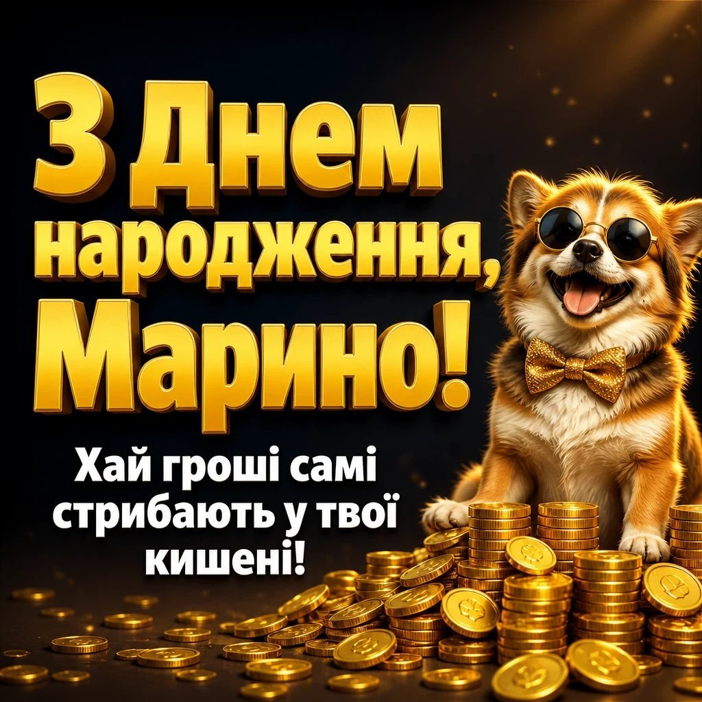 з днем народження марина