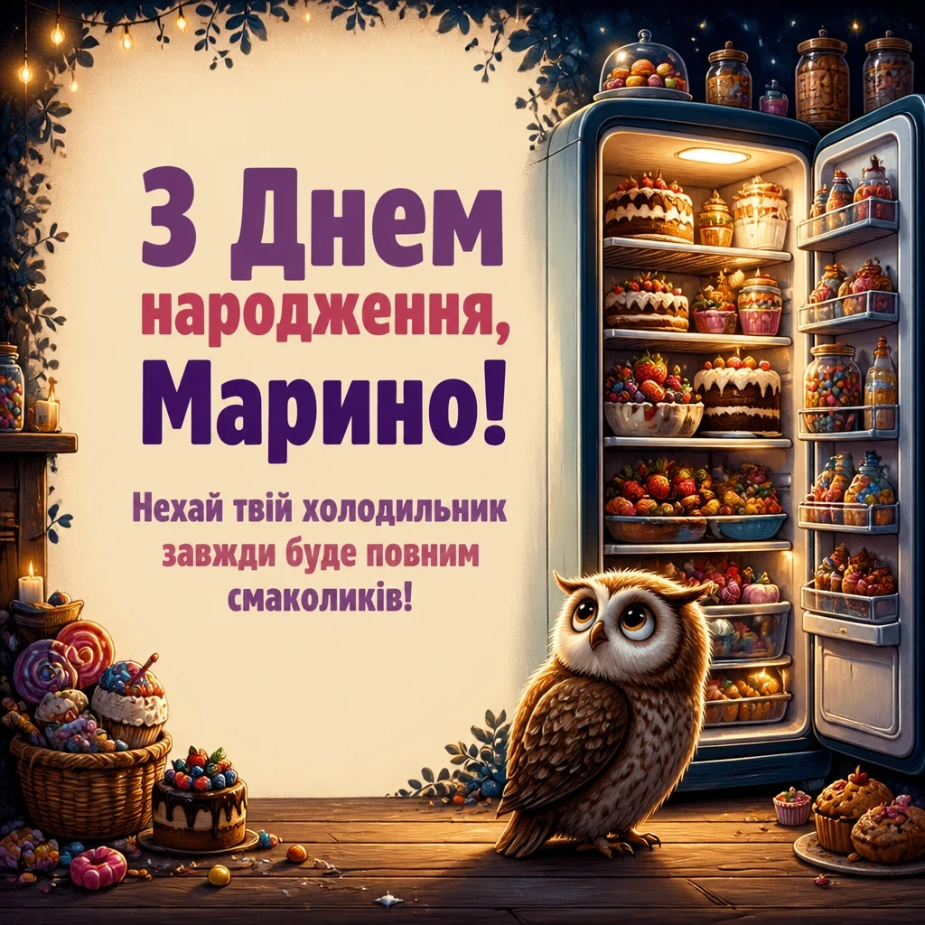 з днем народження марина