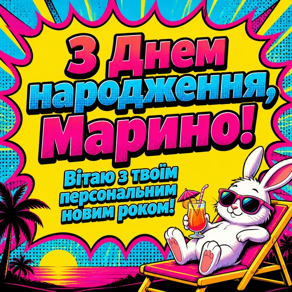 з днем народження марина