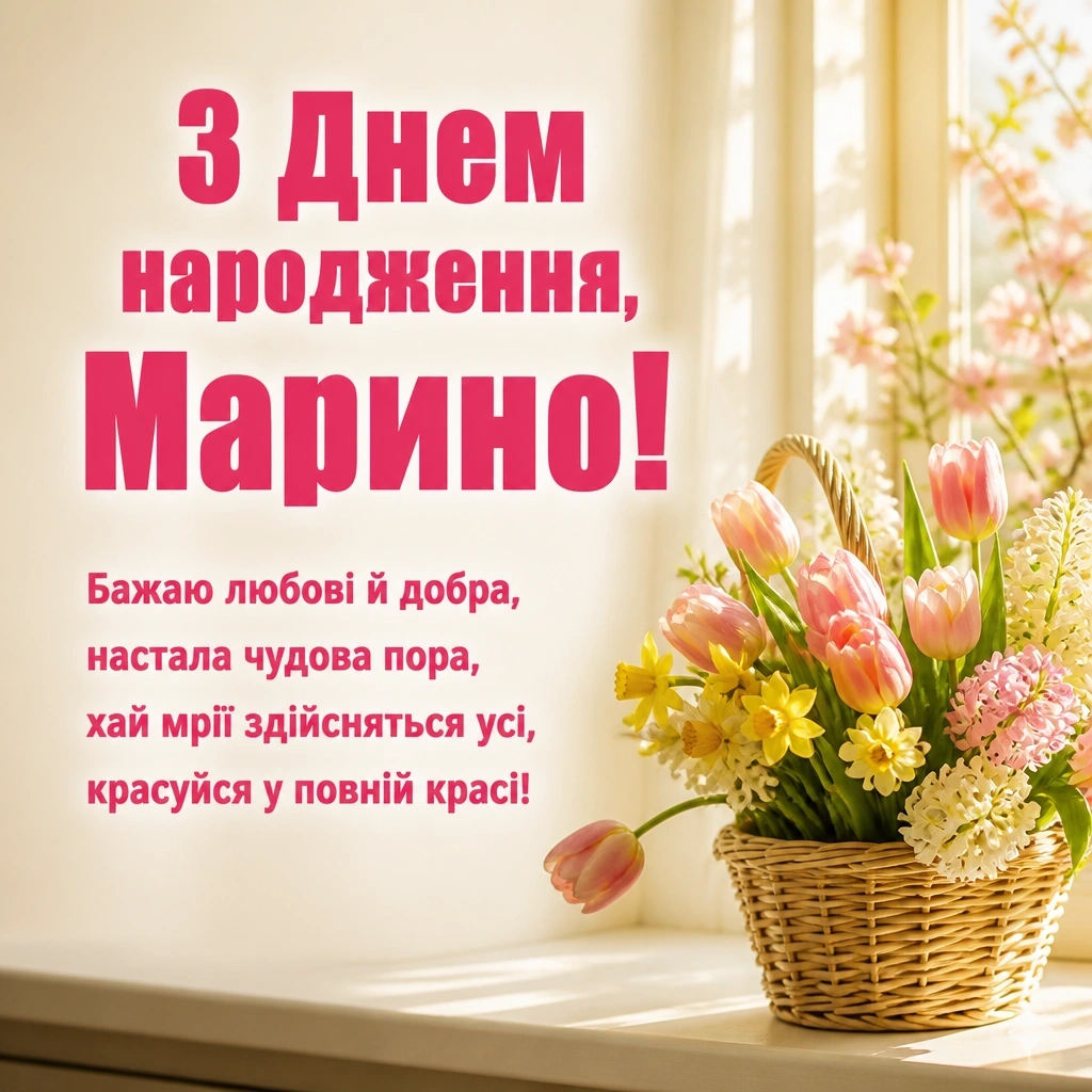 з днем народження марина