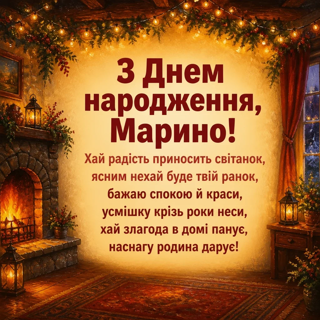 з днем народження марина