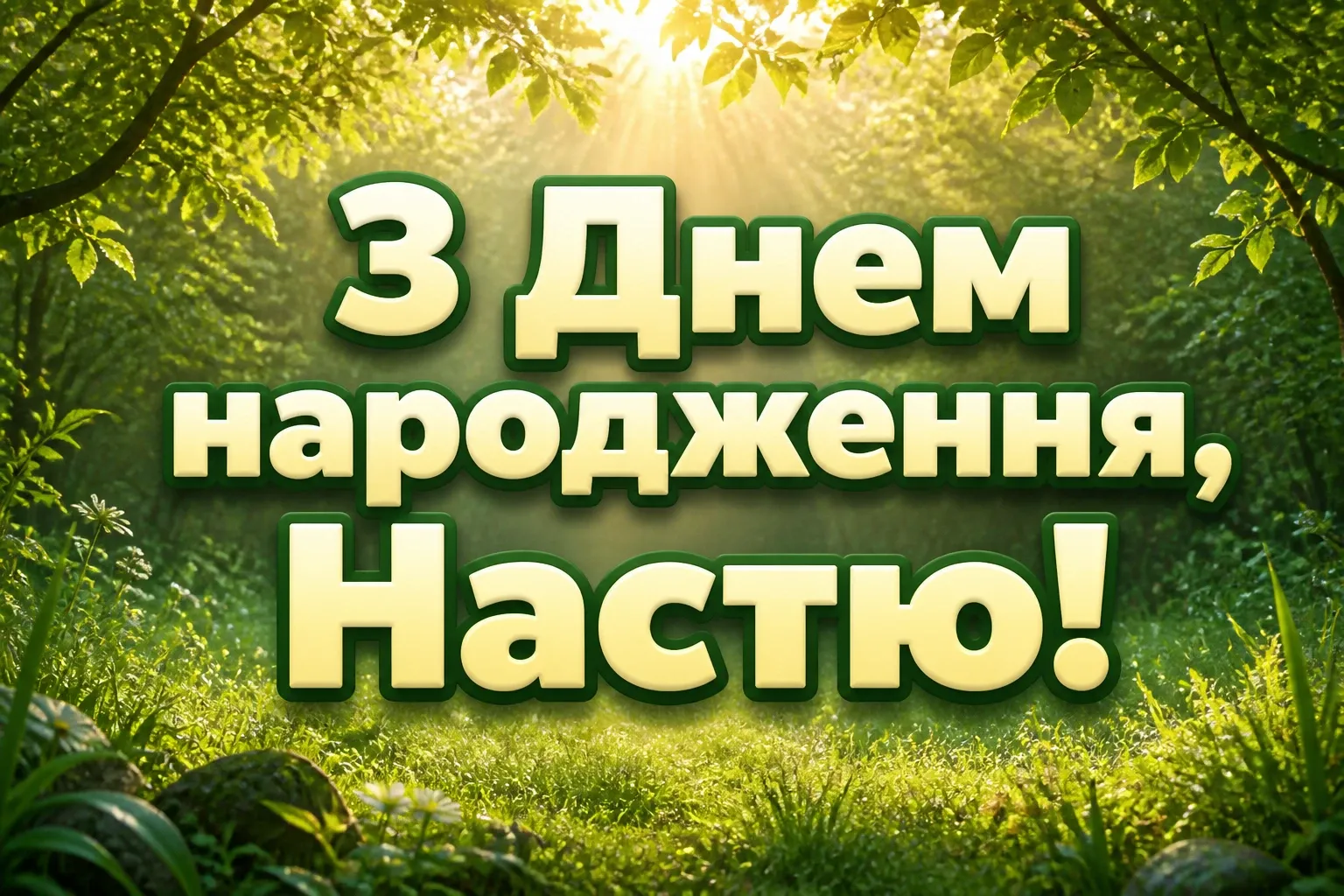 з днем народження настя