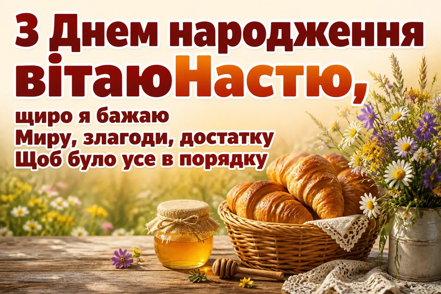 з днем народження настя