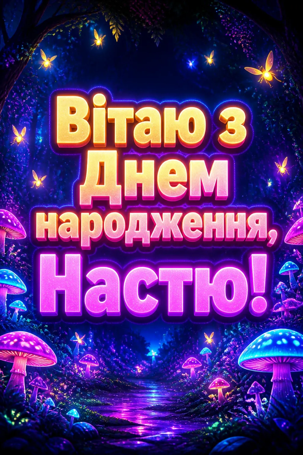 з днем народження настя