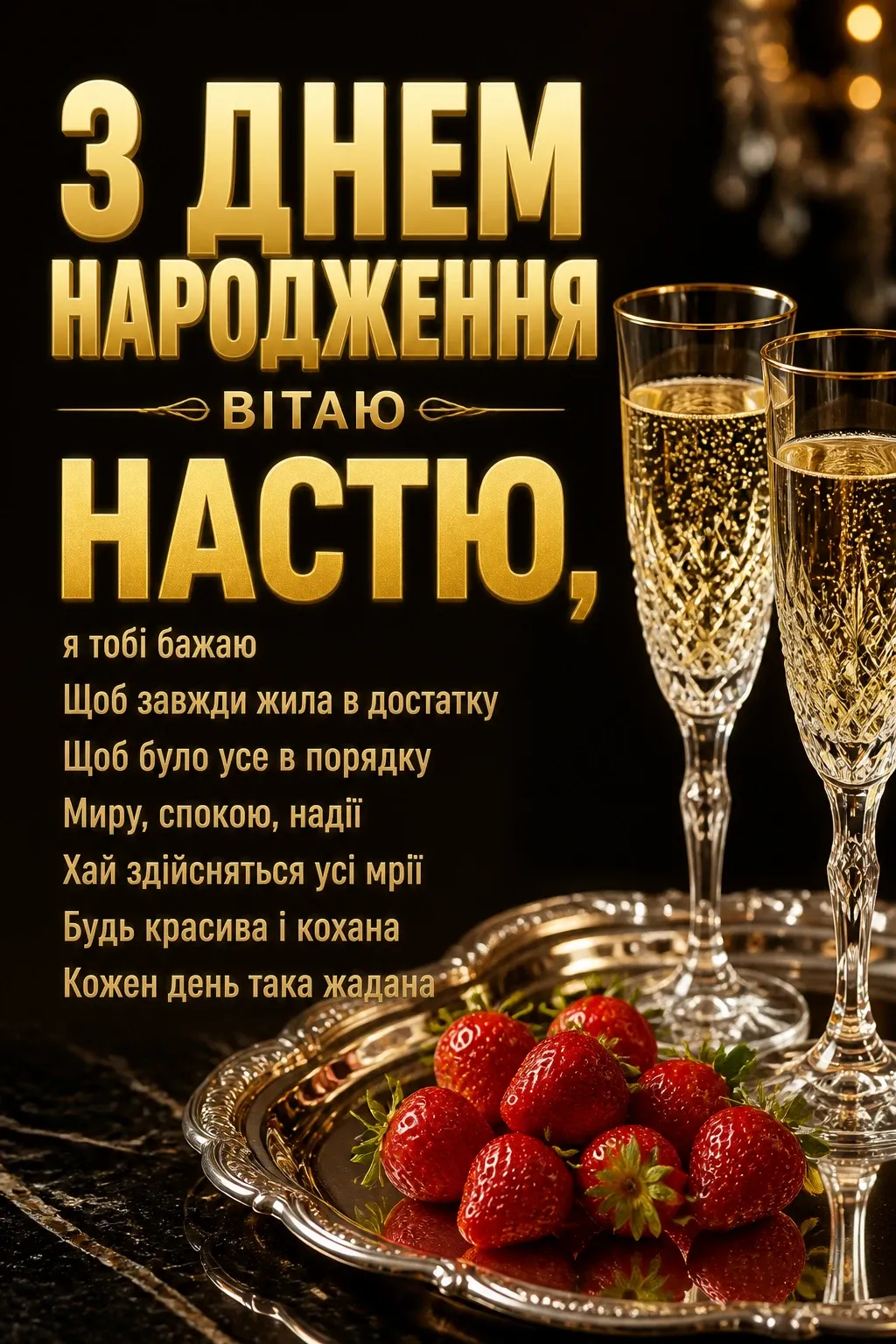з днем народження настя