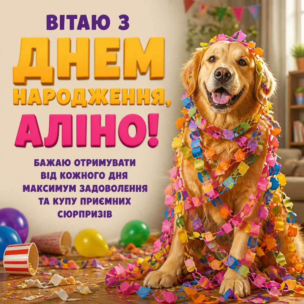 з днем народження аліна