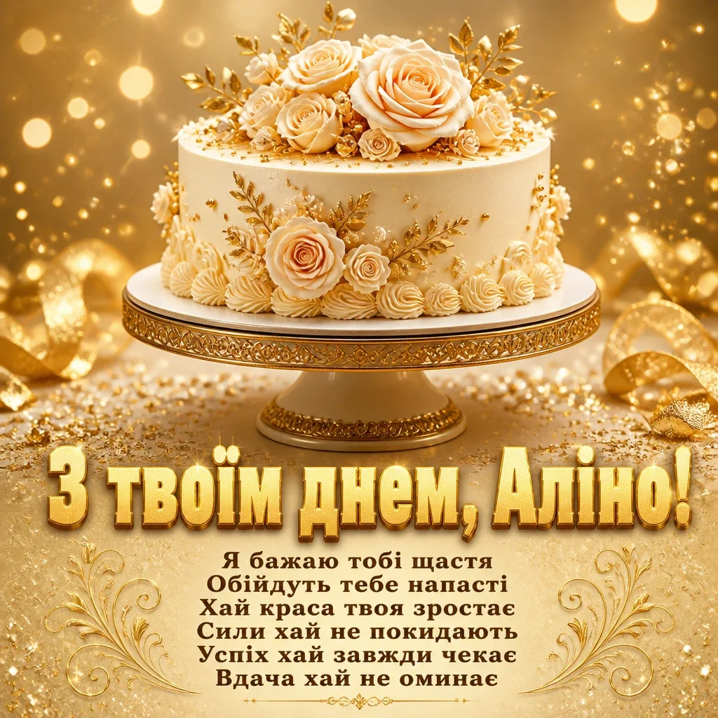 з днем народження аліна