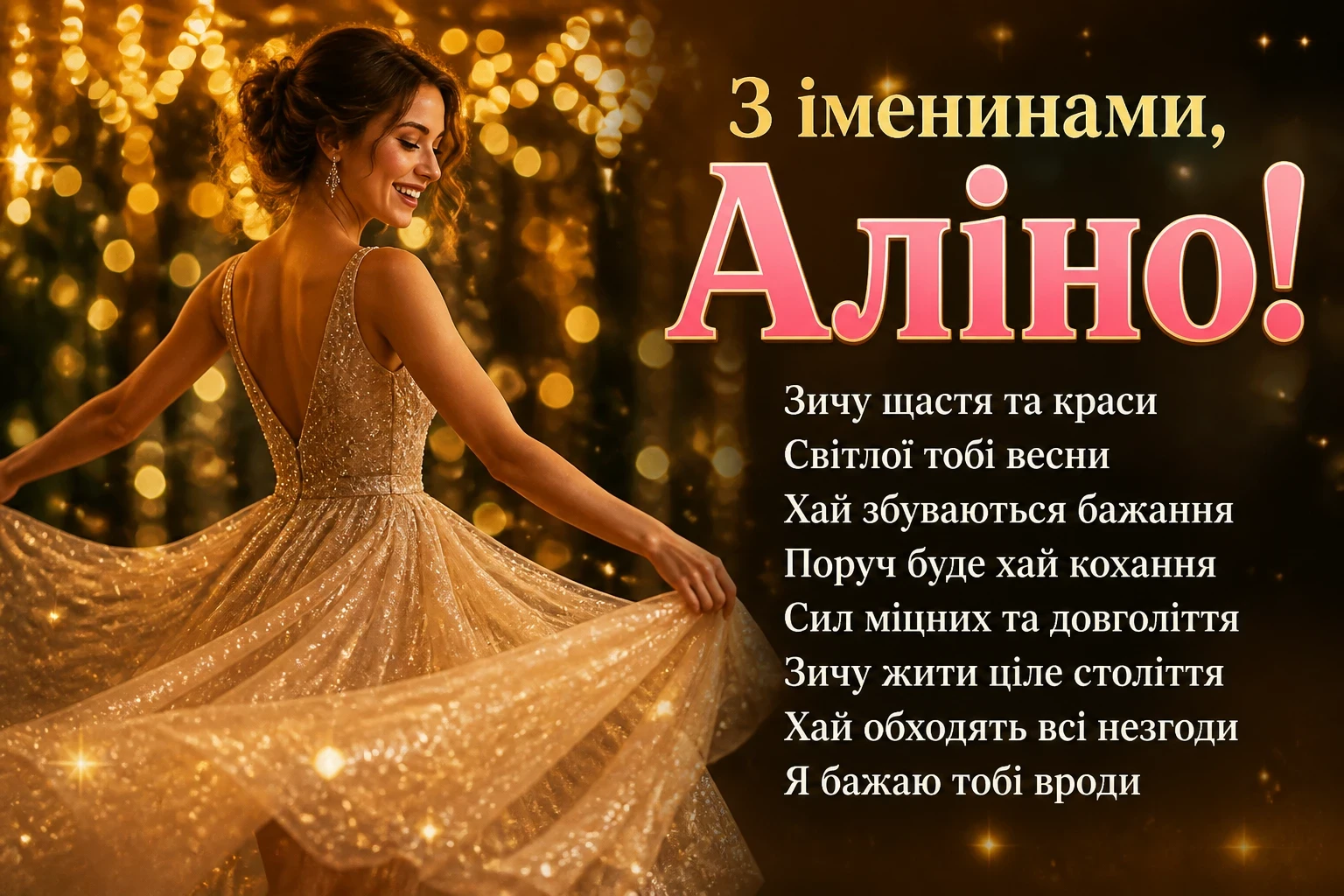 з днем народження аліна