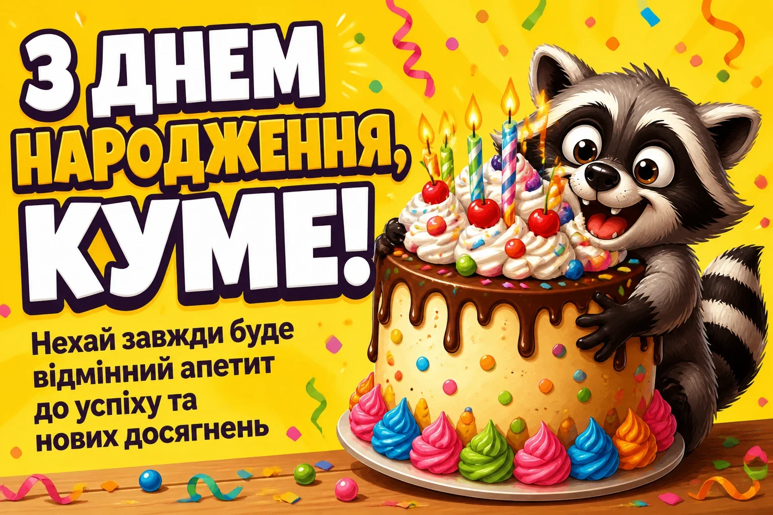 привітання кума з днем народження своїми словами