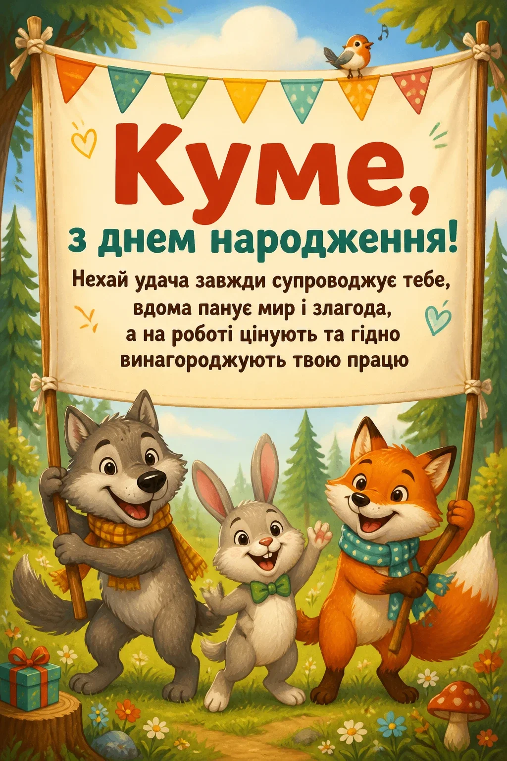 привітання кума з днем народження своїми словами