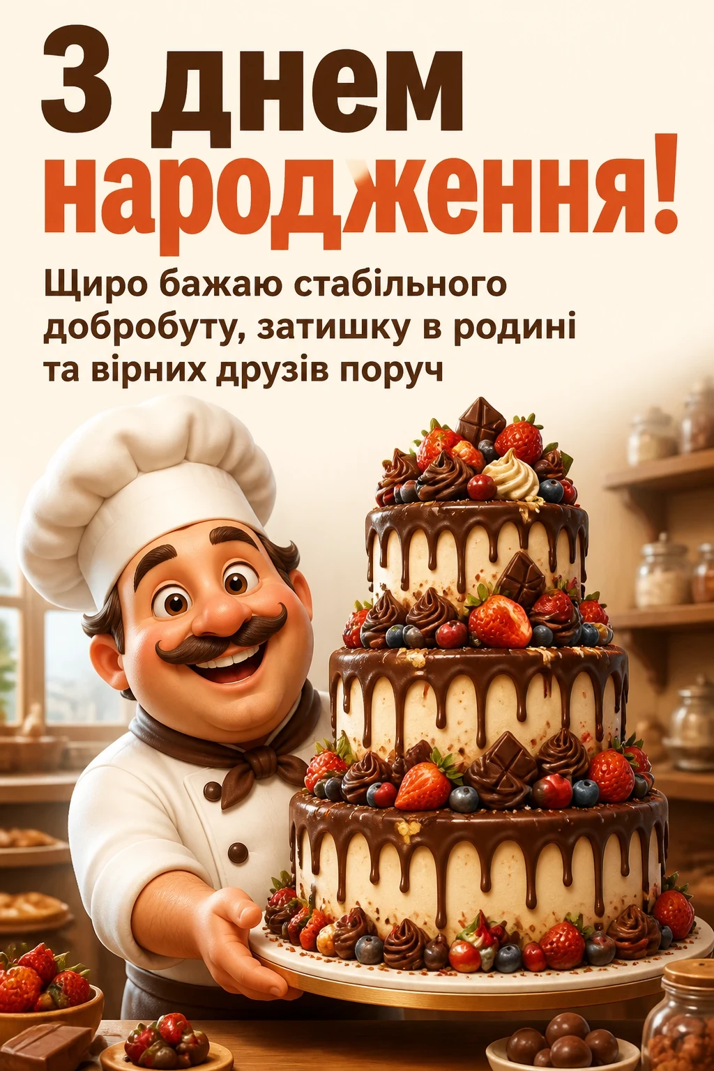 привітання кума з днем народження своїми словами