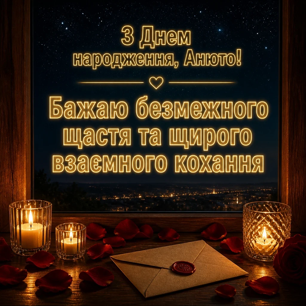 анюта з днем народження