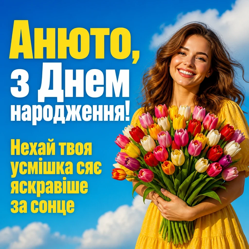 анюта з днем народження