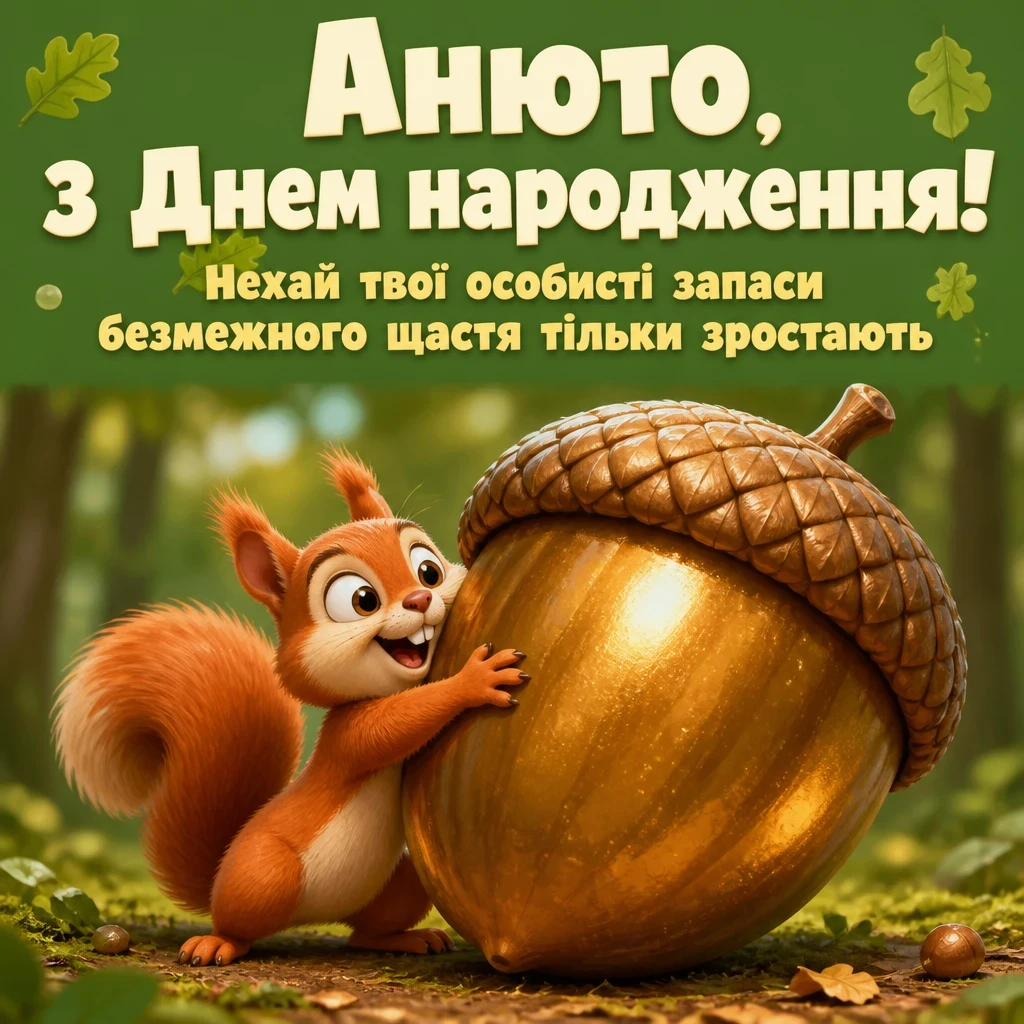 анюта з днем народження