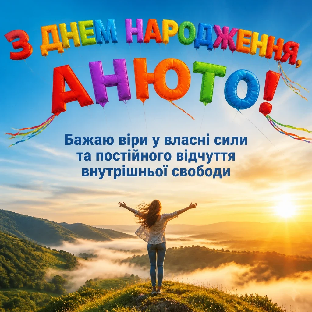 анюта з днем народження